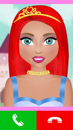 fake call princess game Capture d'écran 0