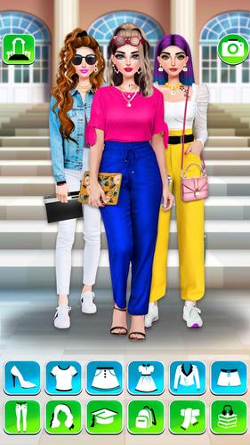 College Girls Fashion Dress Up スクリーンショット 0