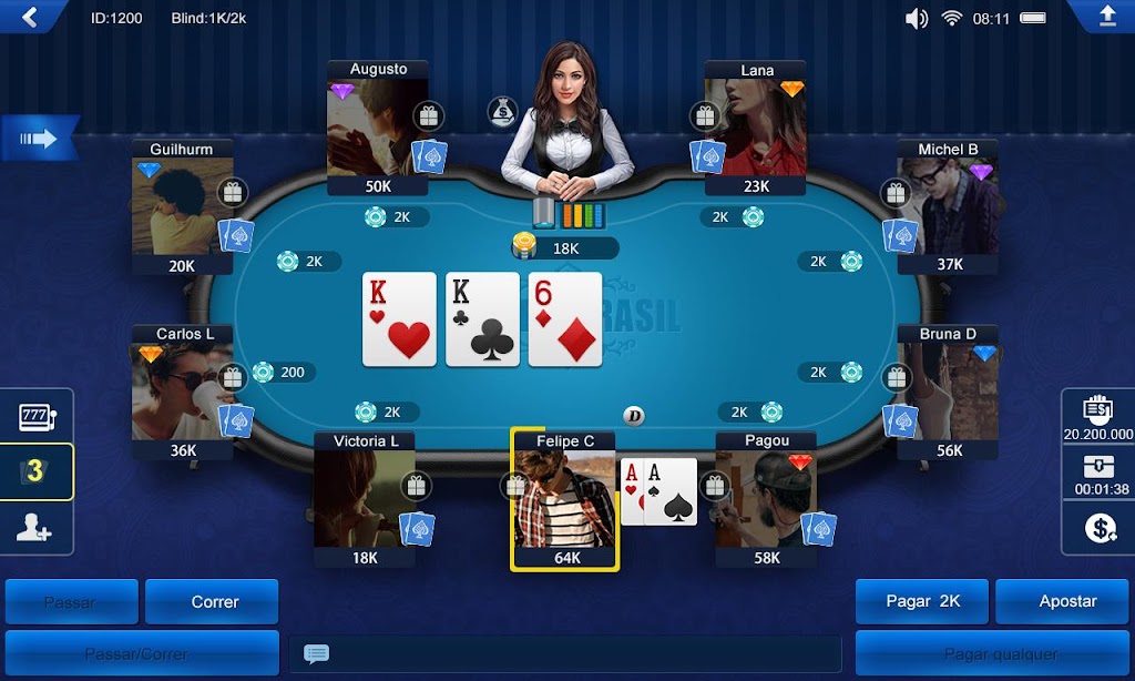 Poker Brasil HD Capture d'écran 1