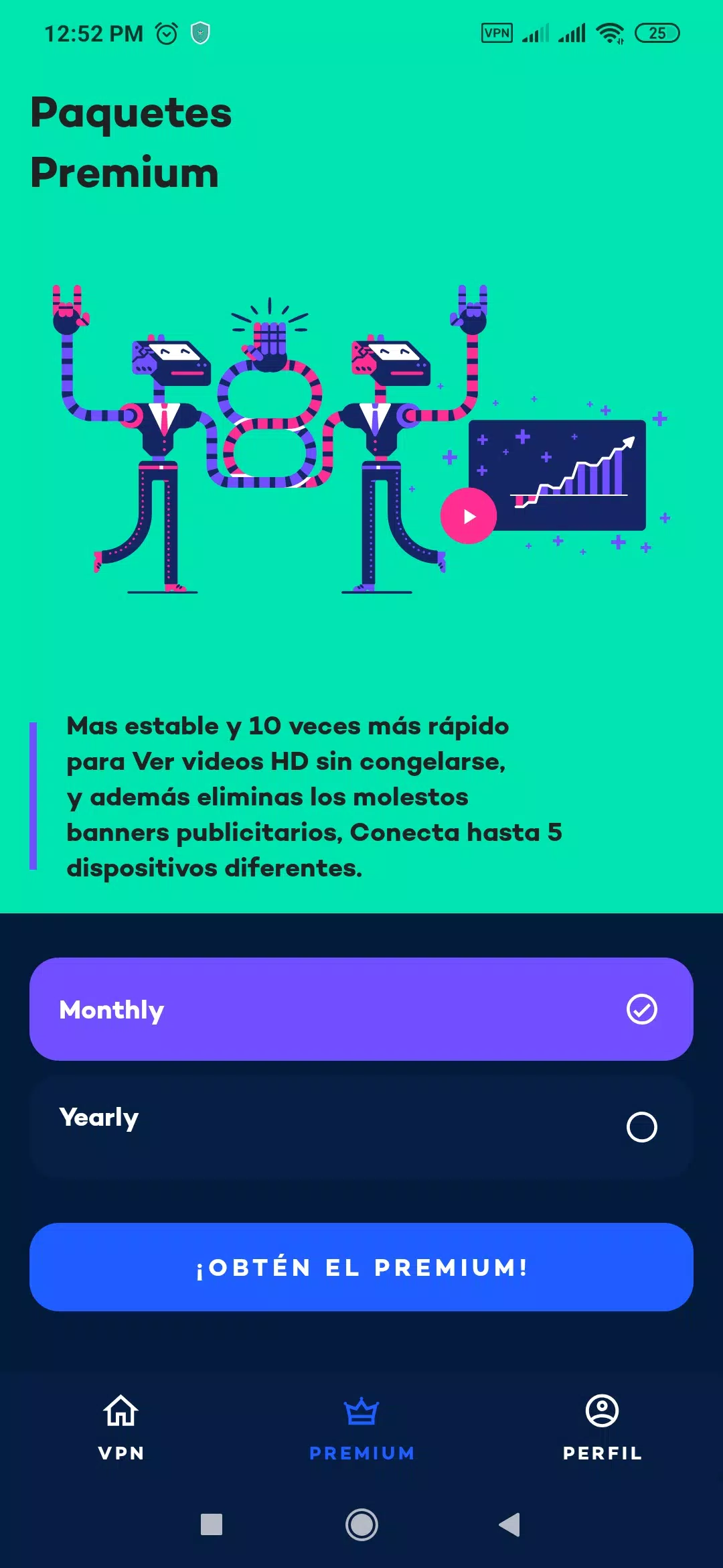 YouVPN: VPN Gratis 2021, VPN Servidor Proxy Rápido Ảnh chụp màn hình 0