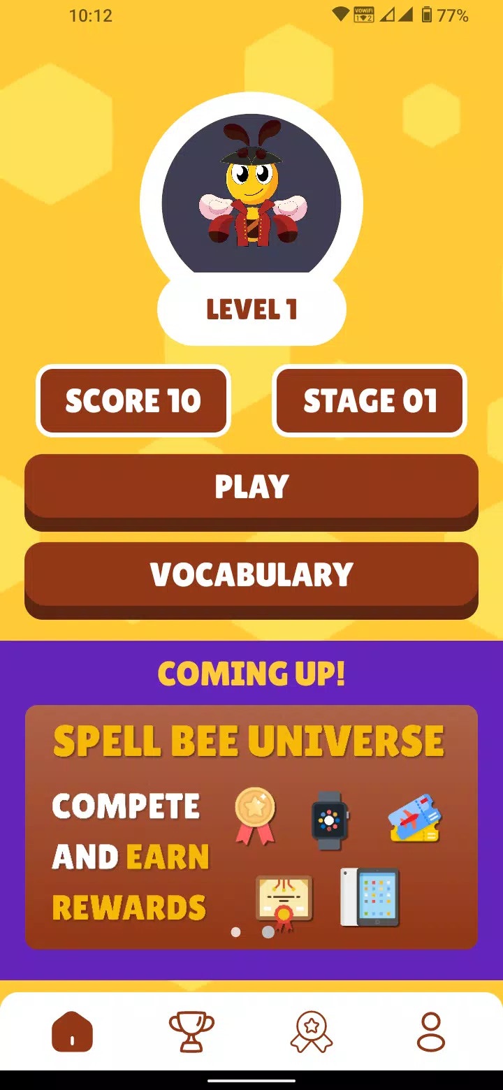SpellBee Universe Schermafbeelding 0