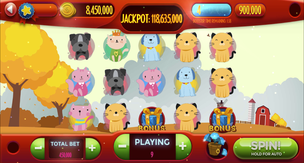 Dog-Cat Free Slot Machine Game Online 스크린샷 2