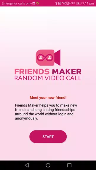 Friends Maker - Random Video Call Screenshot 0