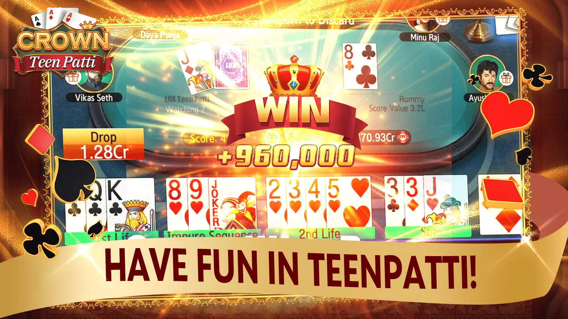 Teen Patti Crown Schermafbeelding 0