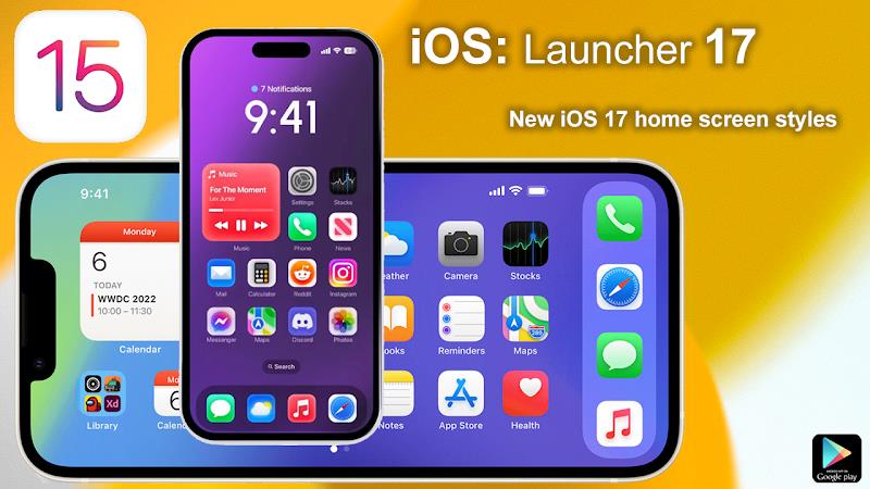 Theme For iPhone 15 iOS 17 New Ekran Görüntüsü 1