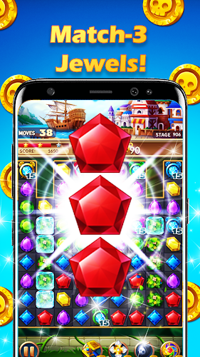 Jewels Crush Fantasy: Match 3 スクリーンショット 2