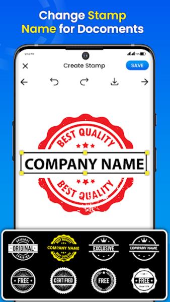 Stamp Maker – Image Watermark ဖန်သားပြင်ဓာတ်ပုံ 0