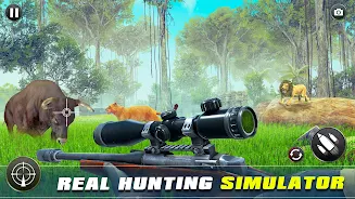 Safari Animal Hunter Simulator स्क्रीनशॉट 0