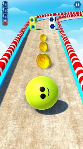 3D Sky Rolling Going Ball Game Screenshot 0