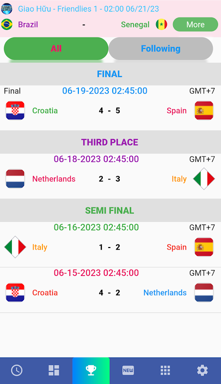 Female Cup Matches Zrzut ekranu 2