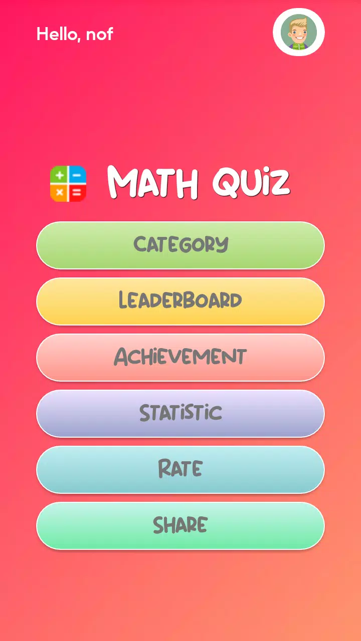 Math Quiz Скриншот 0