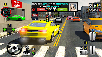 US Taxi Car Driving Games Screenshot 0