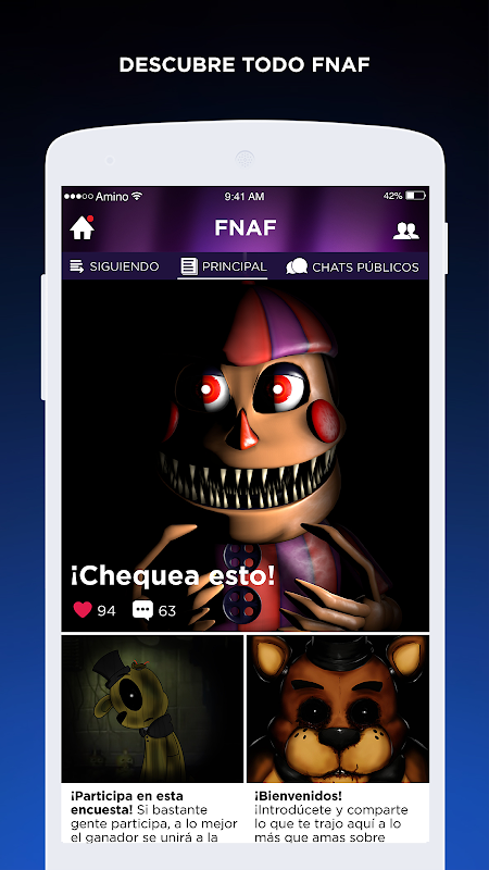 FNAF Amino en Español ဖန်သားပြင်ဓာတ်ပုံ 1