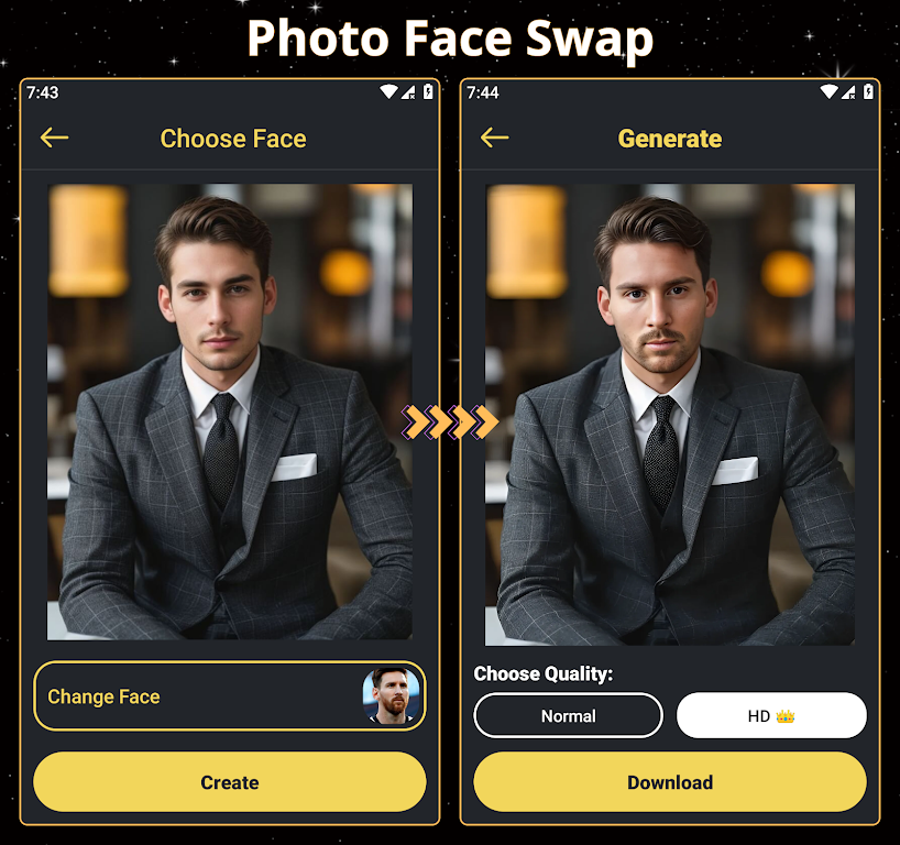 Face Over: AI Face Swap ภาพหน้าจอ 1