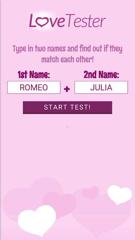 Love Tester - Find Real Love Скриншот 0