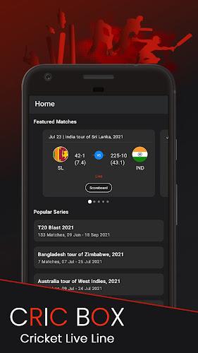 CricBox Fast Cricket Live Line Screenshot 0