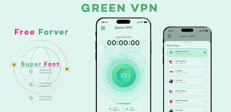 Green VPN - Fast VPN - Proxy Tangkapan skrin 0