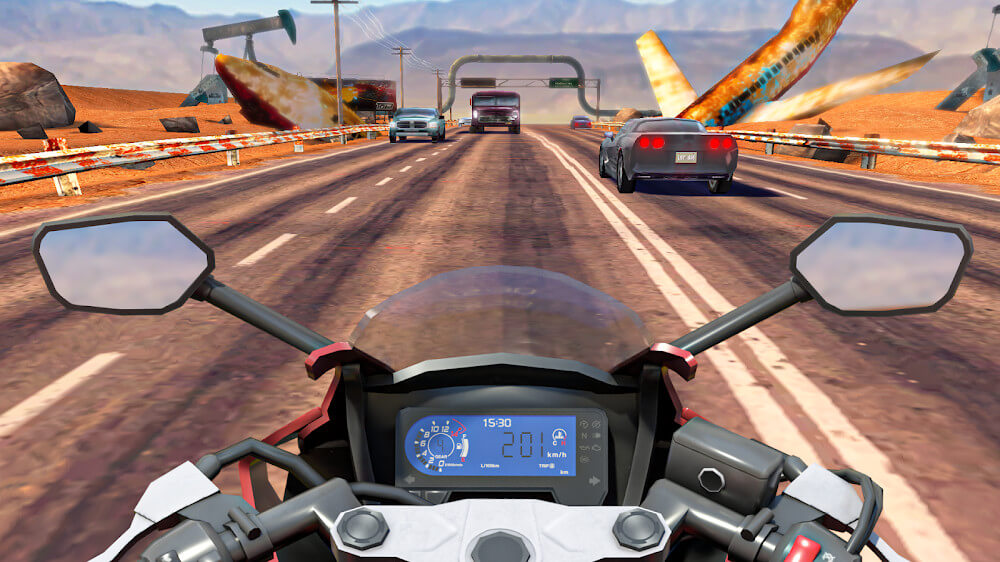 Moto Rider GO: Highway Traffic Mod Zrzut ekranu 0