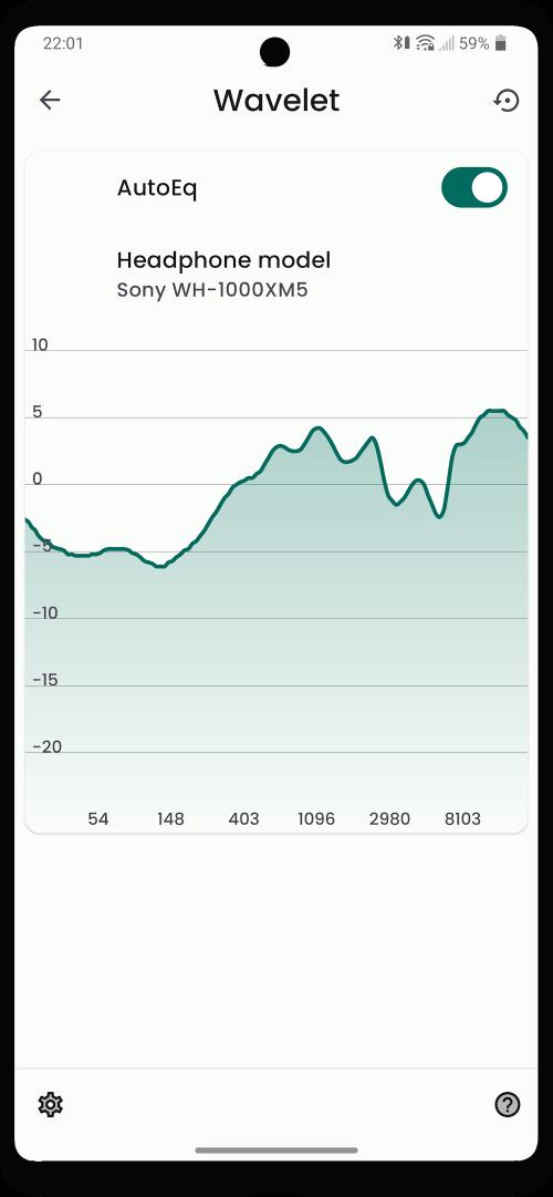 Wavelet: headphone specific EQ Capture d'écran 1