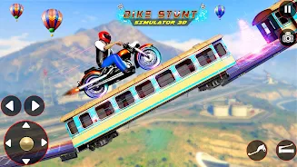 Bike Stunt 3D Simulator Games स्क्रीनशॉट 0