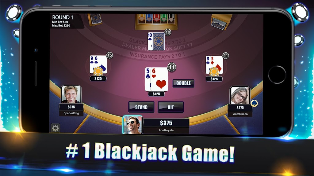 Blackjack Legends: 21 Online Multiplayer Casino ภาพหน้าจอ 0
