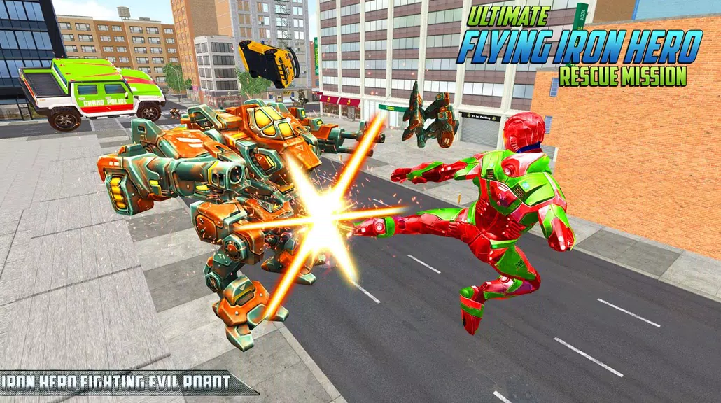 Ultimate KungFu Superhero Iron Fighting Free Game ภาพหน้าจอ 0
