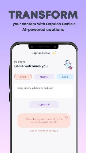 Caption Genie: AI Caption Tool Schermafbeelding 1