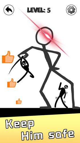 Save Stickman: Brain Draw Line Ảnh chụp màn hình 1