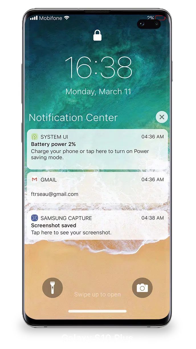 Lock Screen iOS 15 Zrzut ekranu 3