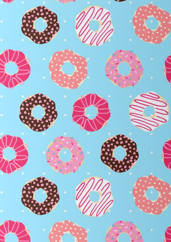 Cute Donut Wallpaper HD 4K ဖန်သားပြင်ဓာတ်ပုံ 3