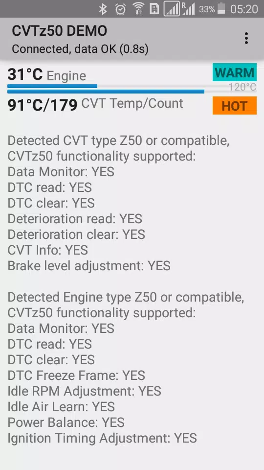 CVTz50 DEMO Capture d'écran 1