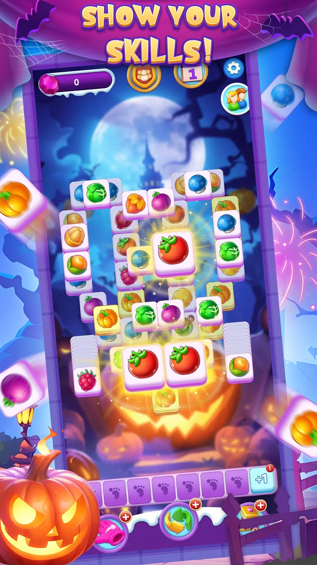 Halloween Fruit Crush スクリーンショット 1