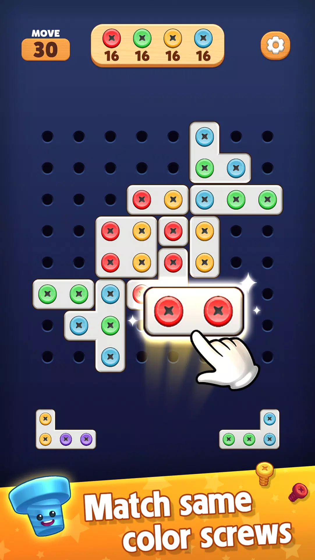 Screw Blast: Match The Bolts ภาพหน้าจอ 0