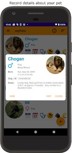 myPets - Pet Manager Ảnh chụp màn hình 1