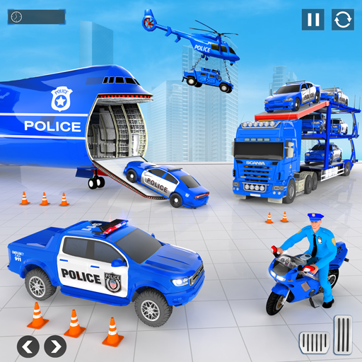 Police Car transporter Game 3D স্ক্রিনশট 0