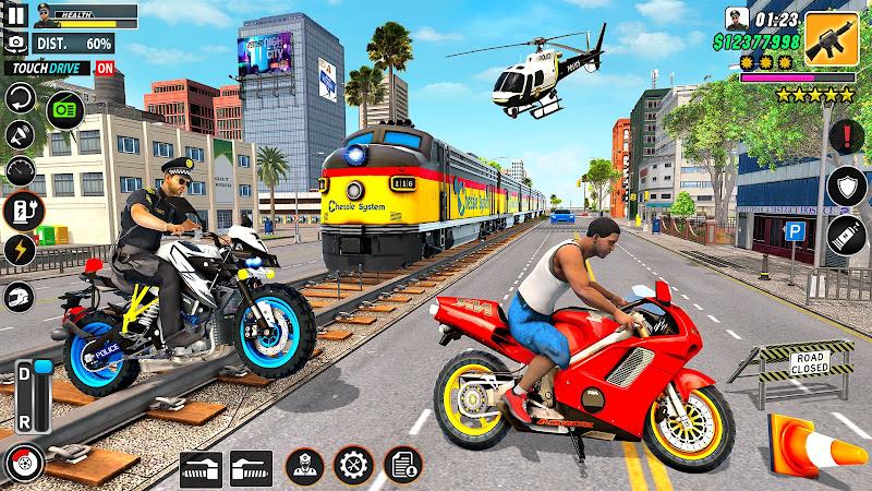 Police Motor Bike Crime Chase Ảnh chụp màn hình 1