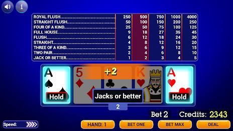 Video Poker: Multi Hand स्क्रीनशॉट 1