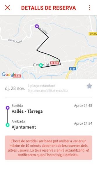 Cervelló Bus a demanda Tangkapan skrin 1