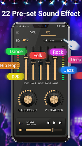 Equalizer & Bass Booster,Music Ảnh chụp màn hình 3