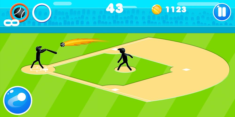 Stickman Baseball Capture d'écran 0