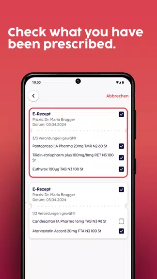 gesund.de - E-Prescription App Zrzut ekranu 2