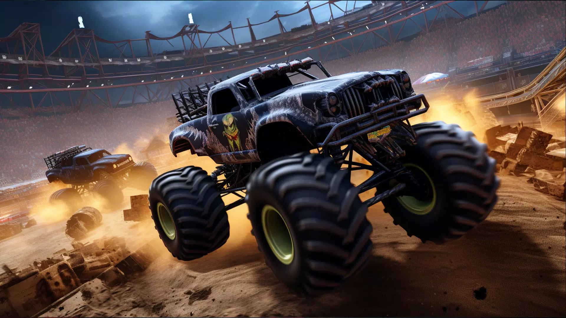 Crazy Monster Truck Games ဖန်သားပြင်ဓာတ်ပုံ 1