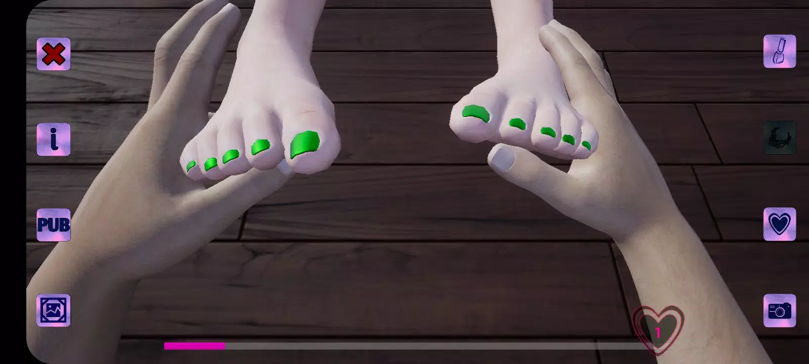 Schermata Girl feet 1