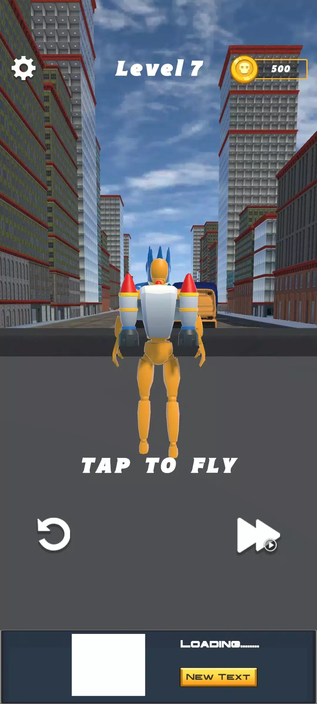 Jetpack Ragdoll: Fly Adventure Schermafbeelding 0