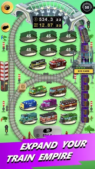 Schermata Train Merger Idle Train Tycoon 2