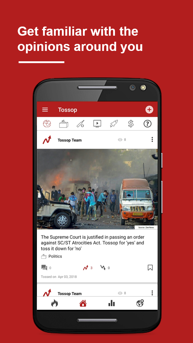 Tossop – Opinion Sharing & Learning App應用截圖第1張