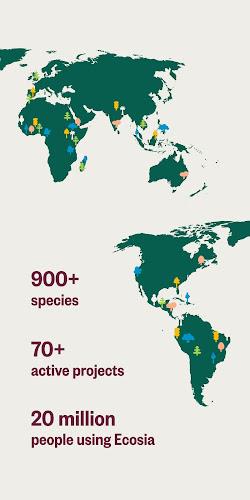 Ecosia: Browse to plant trees. Schermafbeelding 3