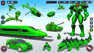 Animal Crocodile Robot Games ဖန်သားပြင်ဓာတ်ပုံ 0