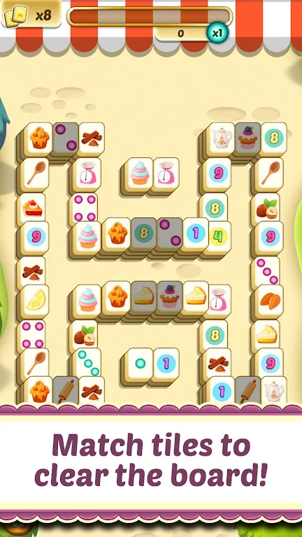 Mahjong Solitaire Cupcake Bake应用截图第0张