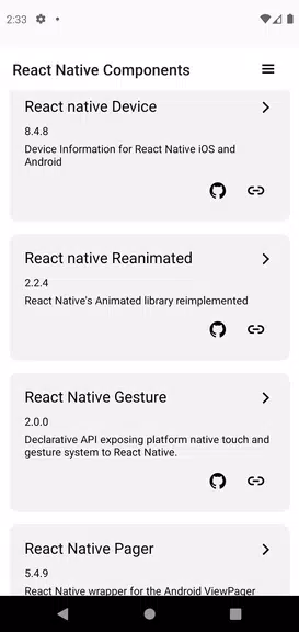 Schermata Expo & React Native components 1